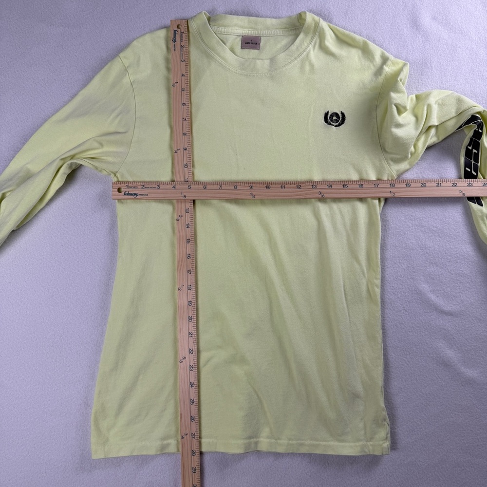 Adidas Yeezy Men's Calabasas Long Sleeve Tee Frozen Yellow Small - Picture 3 of 10